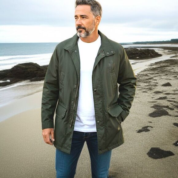 Carhartt Prof Tech Coat XL Mens Netherlands Green Quilted Chore Utility Barn Vtg - Picture 13 of 16